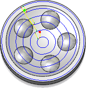 diagrama de espiral con círculos concéntricos