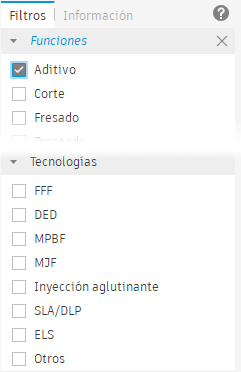 filtros de máquina