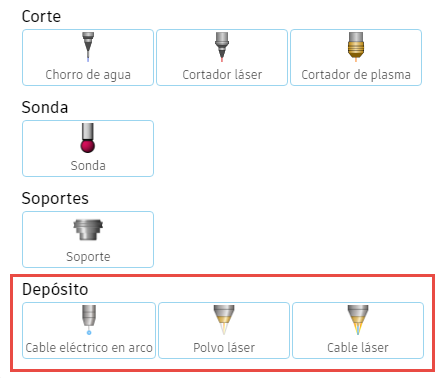 herramientas de depósito