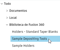 ejemplo de herramientas de depósito