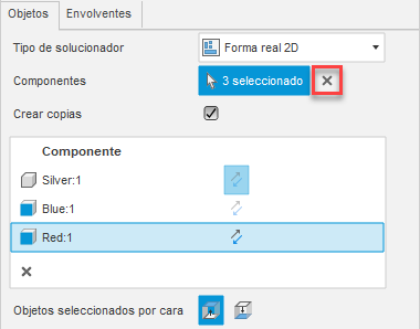 cuadro de diálogo organizar