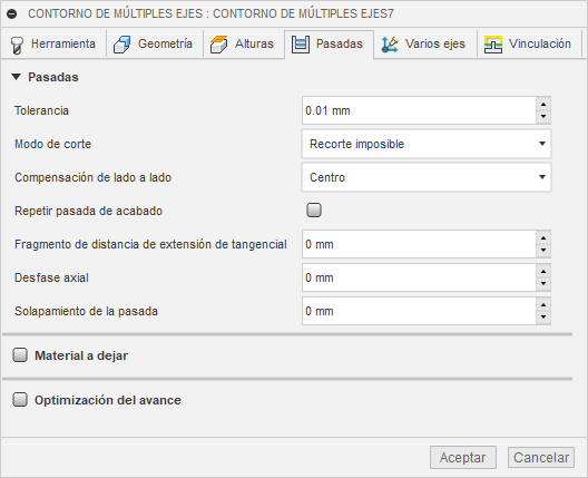 cuadro de diálogo múltiples ejes: ficha pasadas