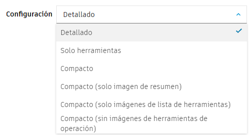 configuración de la hoja de configuración del programa cn