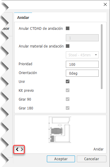 nesting de orígenes de componentes