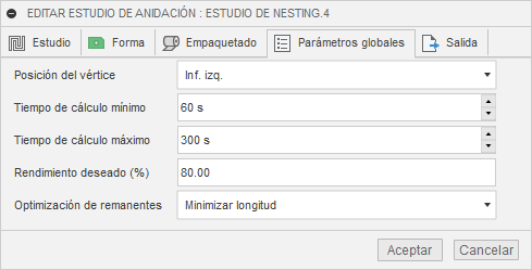 parámetros globales