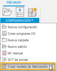 crear un modelo de fabricación