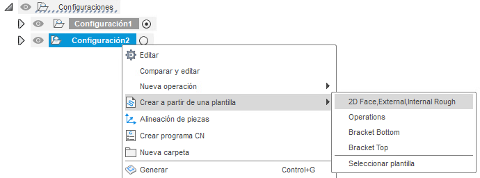 importación de plantillas
