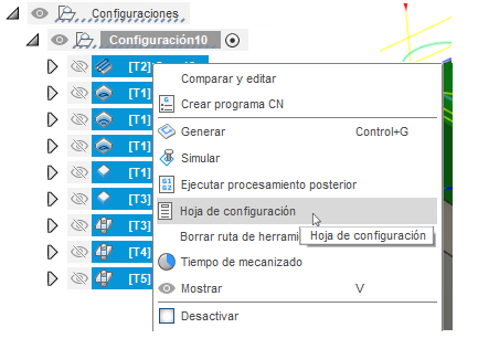 menú contextual de clic con el botón derecho