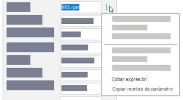 editar opción de expresión