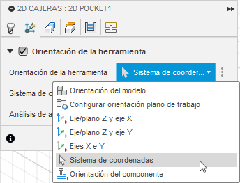 lista de orientación de la herramienta