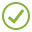 Icono de marca verde