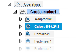 navegador: progreso de la operación
