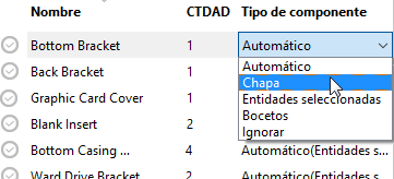 tipos de componentes