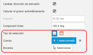 entidades de preparación de nesting