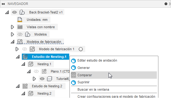 hacer clic con el botón derecho en el estudio