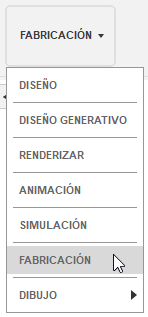 menú espacio de trabajo