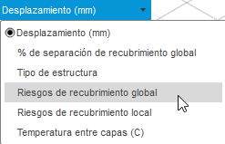 Menú Resultados
