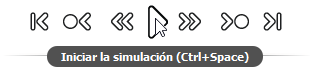 controles del simulador