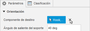 anular selección de orientación de destino