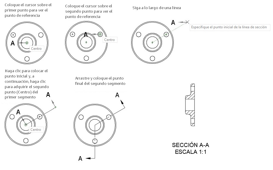 diagrama de seguimiento no ortogonal