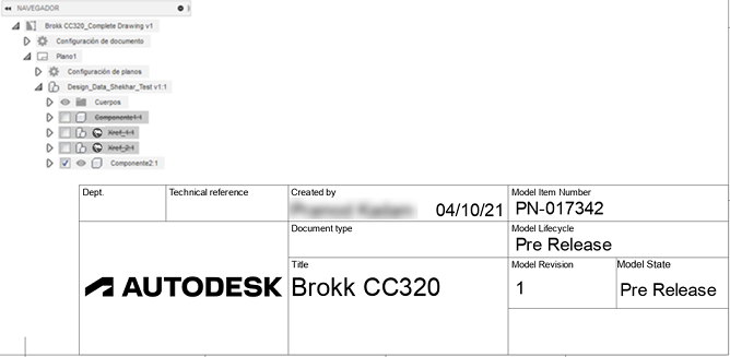 administrar pieza de extensión