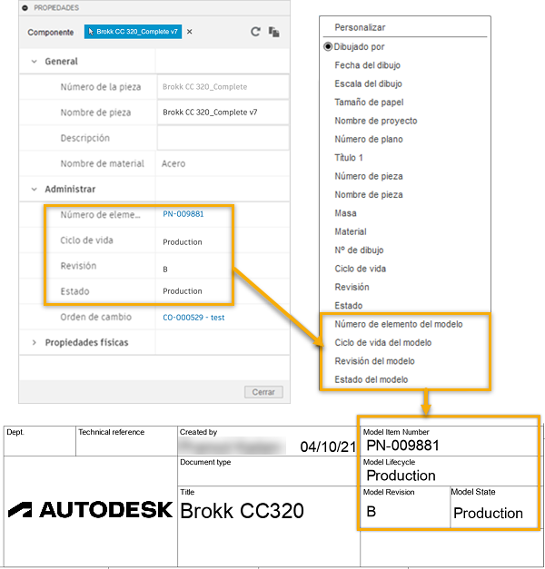administrar atributos de extensión