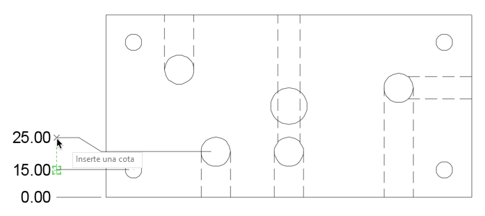 ejemplo de cota por coordenadas: asme