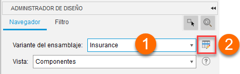 Acceso a variante de ensamblaje