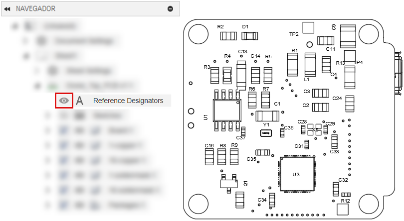 designadores de referencia visibles
