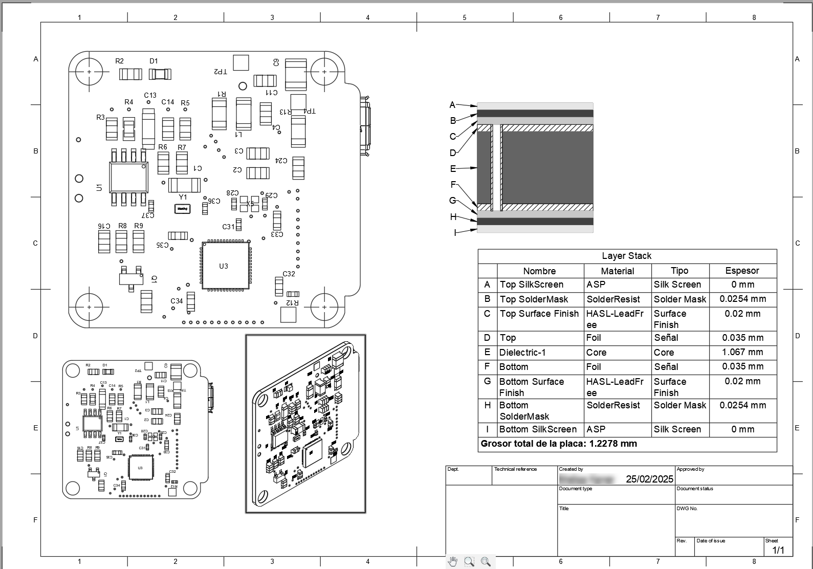 dibujo de diseño de electrónica