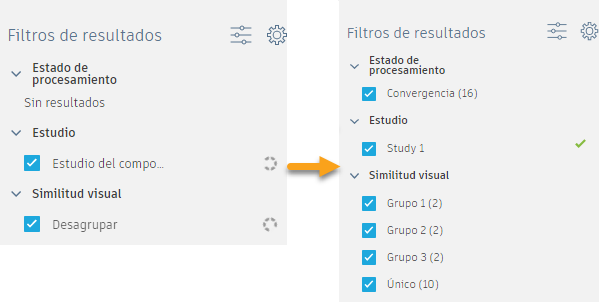 La agrupación se inicia después de finalizar los procesos de generación de todos los estudios