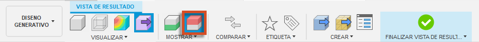 geometría de obstáculo en la cinta de opciones