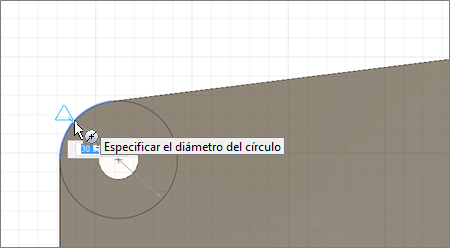 agujeros de perno: especificar diámetro