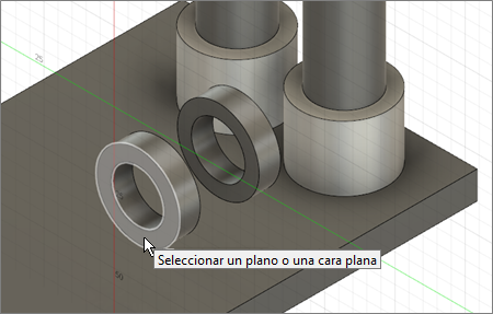 cara del boceto del pasador central