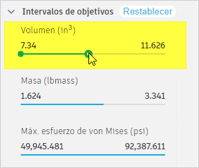 fijar la masa en 3,000