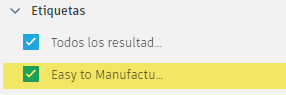 filtro etiquetas