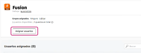 asignar usuarios