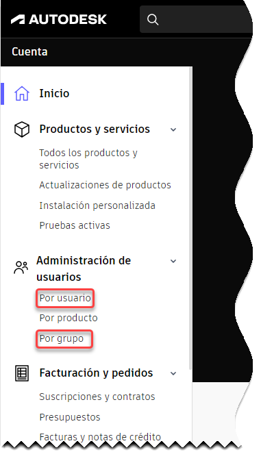 por usuario o grupo