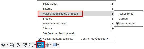 valores predefinidos de gráficos