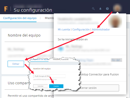 Cambio de nombre del centro