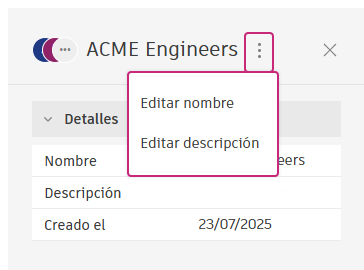 Editar detalles del grupo