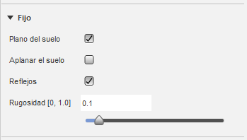 Configuración de suelo