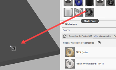 Asignar material de hoja a cara