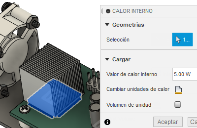 carga de calor interno