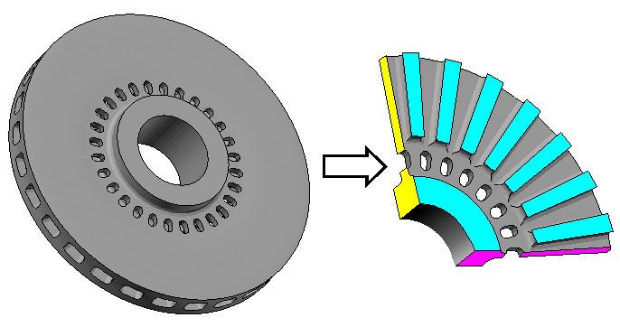 ejemplo de rotor de freno