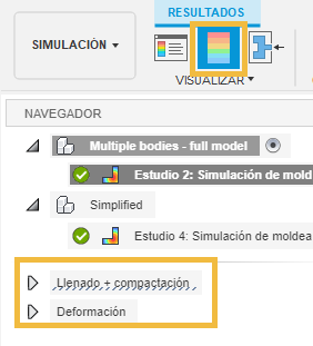 fichas de resultados estándar
