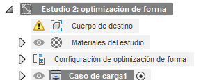 advertencia de cuerpo de destino