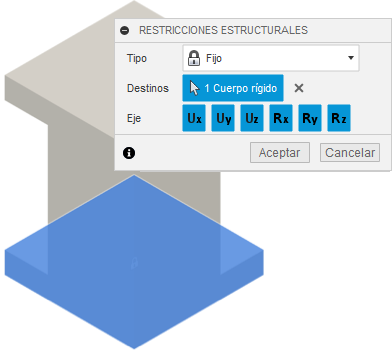 restringir cuerpo rígido