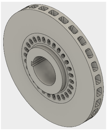 geometría del rotor de freno