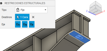 restricción fija